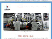 Tablet Screenshot of newclima.it